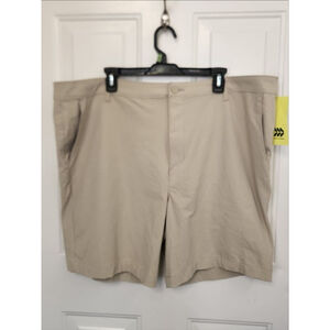All in Motion Flat Front Shorts Waist 44 Light Khaki
